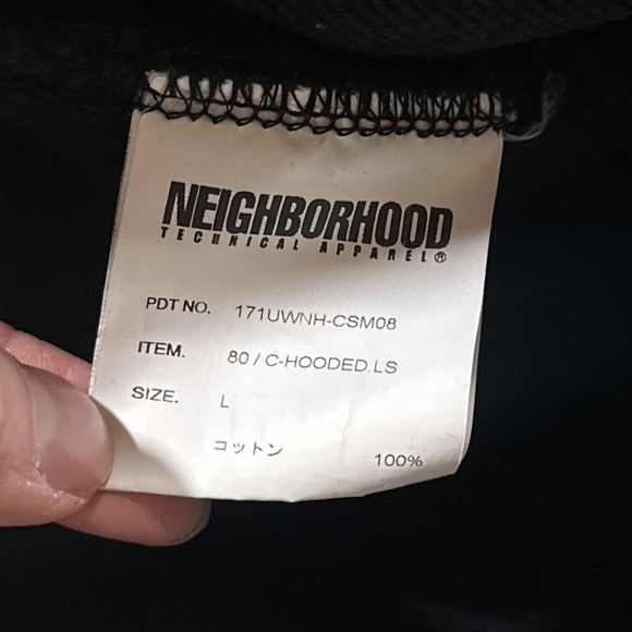 Neighborhood Reverse Weave Mess With The Best Die Like The Rest Hoodie Mens L - Picture 10 of 13